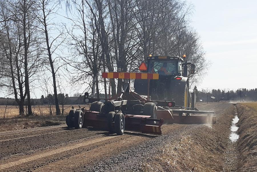 Kuvituskuva teiden hoidosta.