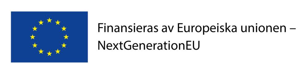 EU flaggan + text: "Finansieras av Europeiska unionen - NextGenerationEU"