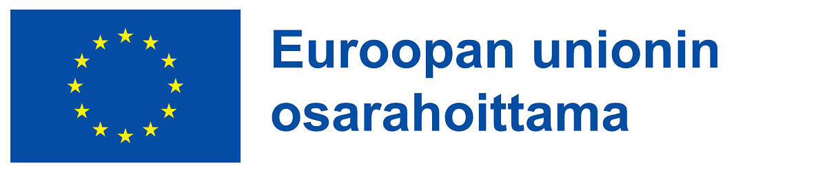 EU-lippu ja teksti Euroopan unionin osarahoittama.