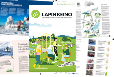 Kuvakollaasi Lapin keino -lehdestä.