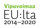 Vipuvoimaa EU:lta 2014-2020. EU:n rahoituskauden logo.