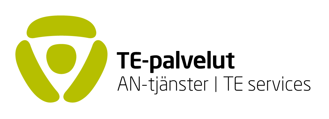 TE-palvelujen tunnus.