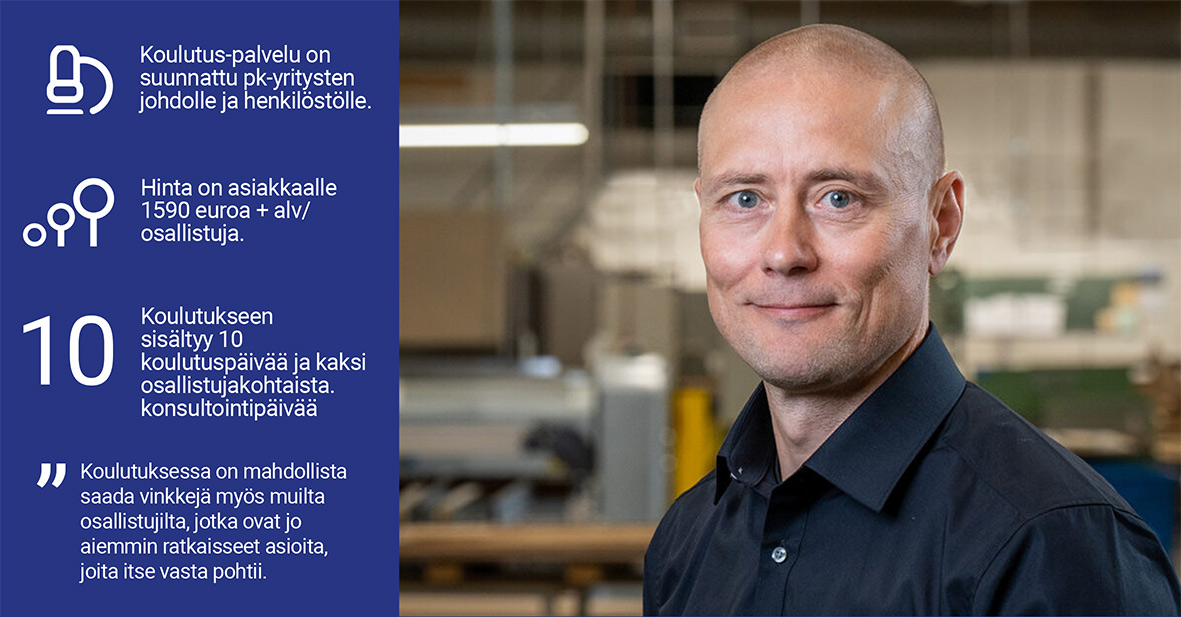 Janne Kuokkanen: Yritysten kehittämispalvelujen koulutuksessa on mahdollista saada vinkkejä myös muilta osallistujilta.