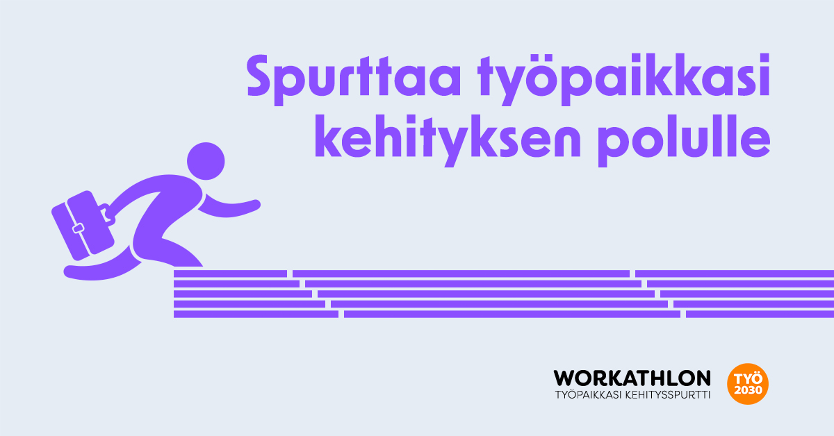Workathlon-logo Spurttaa työpaikkasi kehityksen polulle.