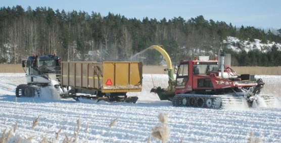 Rinnekoneilla on hyvä kulkukyky myös runsaassa lumessa.