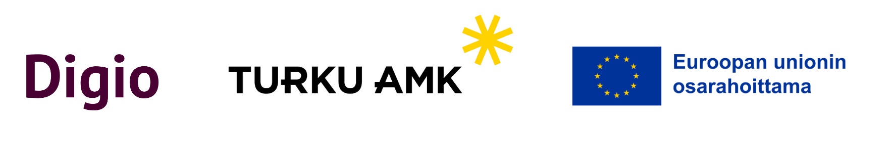 Logot: Digio, Turun AMK, Euroopan Unionin osarahoittama