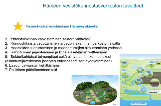 Vesienhoidon edistäminen Hämeen alueella.