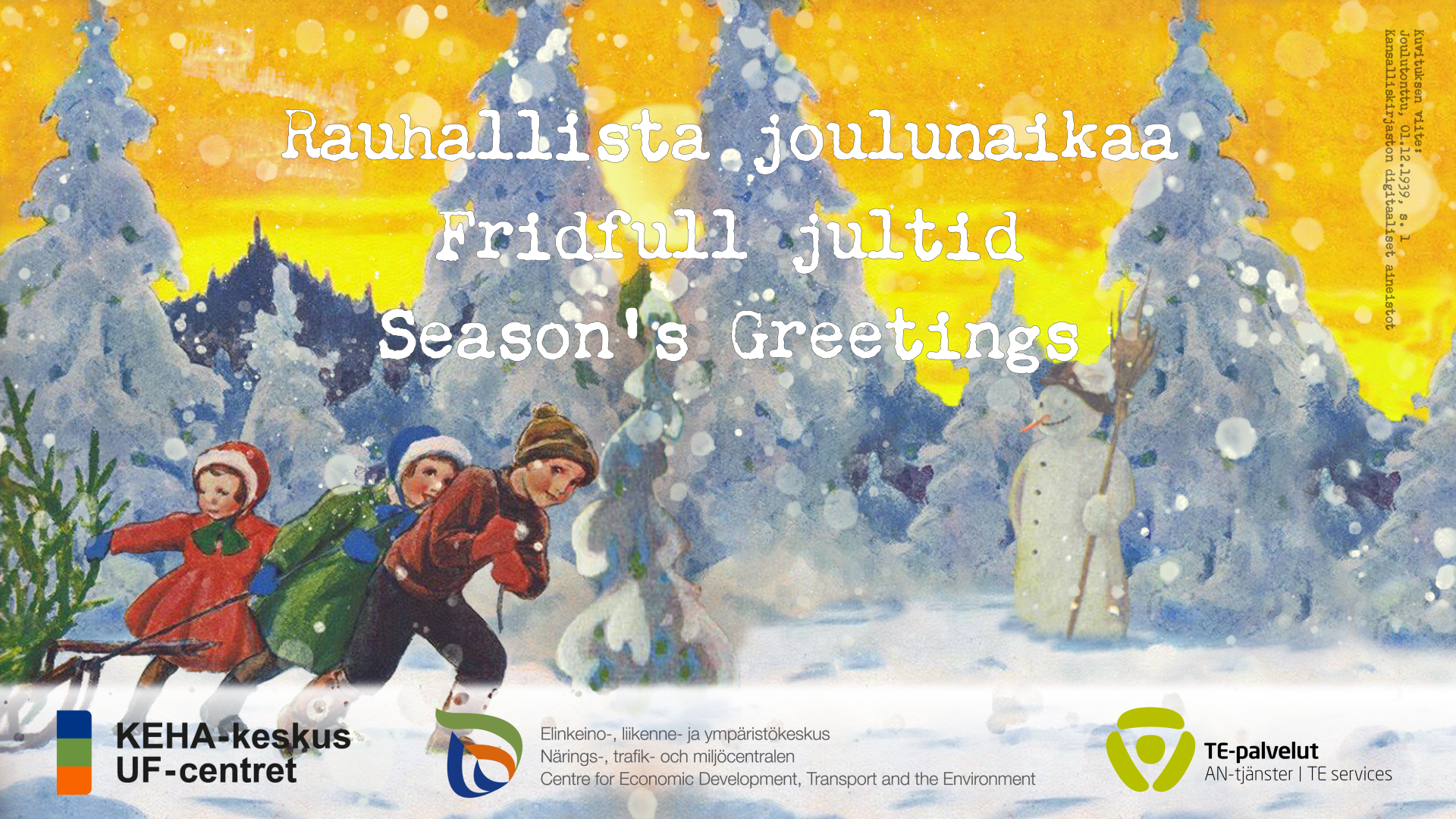 Joulukortti.