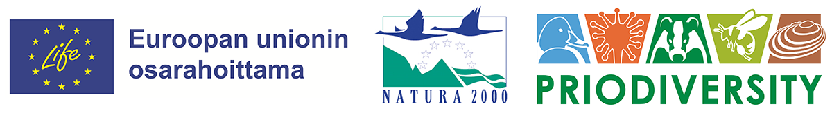 Logot Euroopan unionin osarahoittama, Natura 2000 ja Priodiversity.