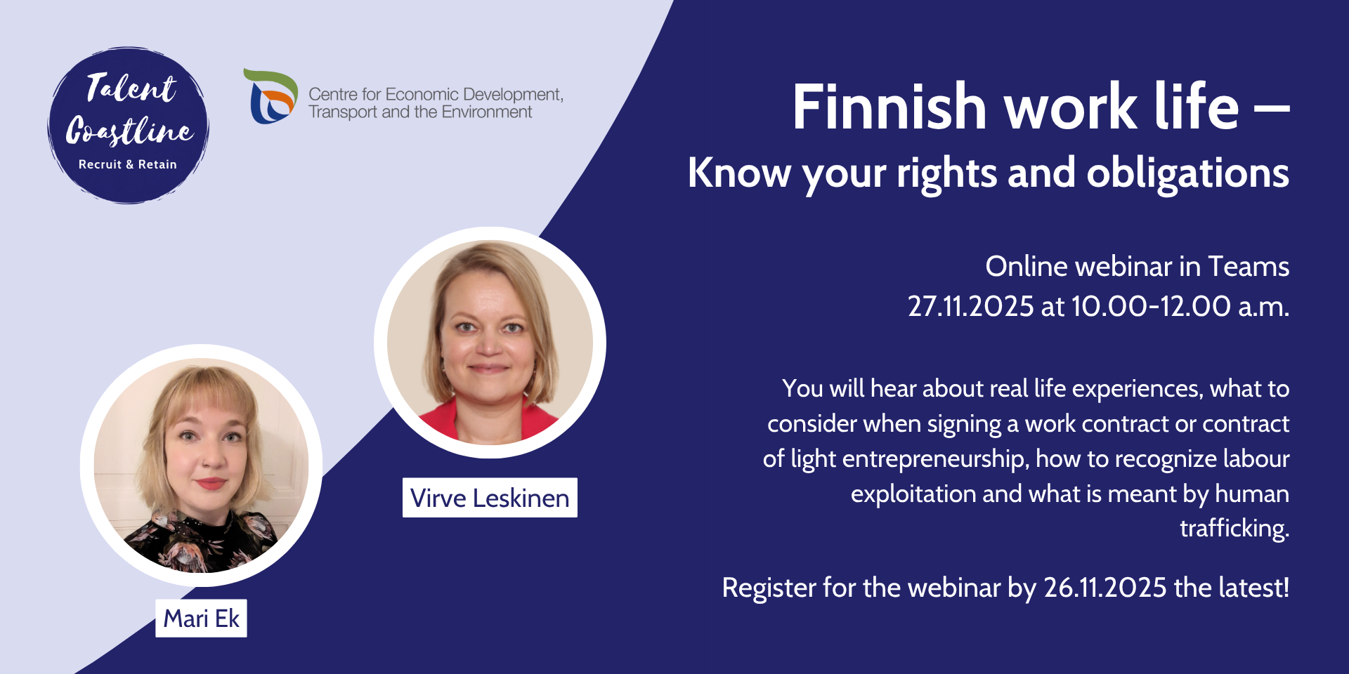 Finnish work life webinar 27.11.2025 at 10-12 a.m.